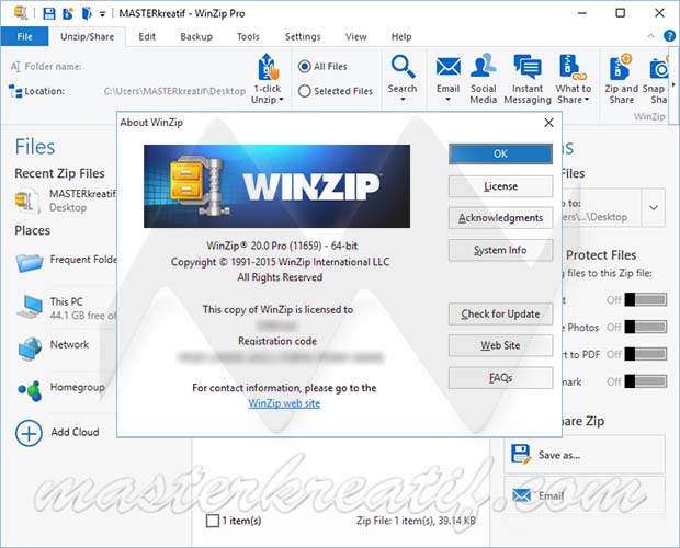 winzip updater key code